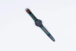 Bespoke Tartan Watch With Black Dial