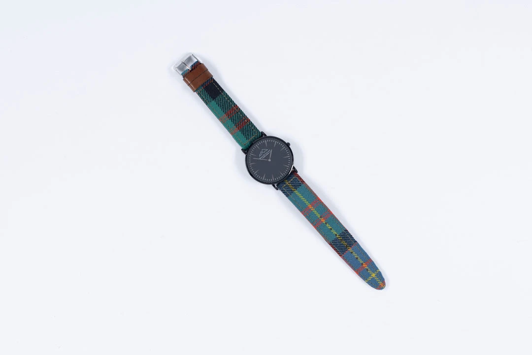 Bespoke Tartan Watch With Black Dial 3 Bespoke Tartan Watch With Black Dial