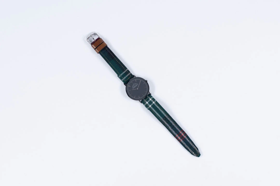 Bespoke Tartan Watch With Black Dial 4 Bespoke Tartan Watch With Black Dial - Image 2