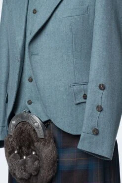 Lovat Blue Tweed Kilt Outfit -Scottish Clothing Store 044