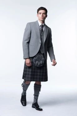 Scottish Clothing Store 23 Lomond Grey Tweed Kilt Outfit