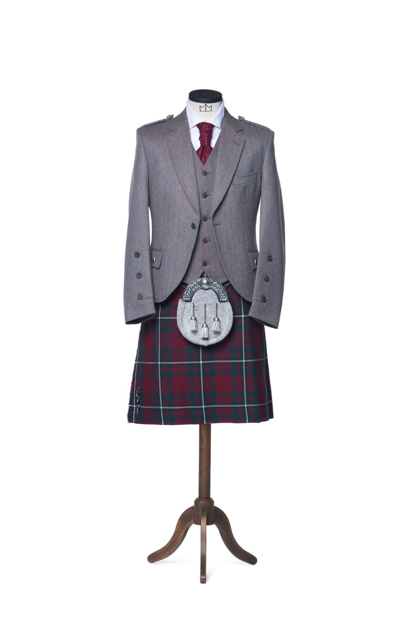 Russet Red Tweed Kilt Outfit 3 Russet Red Tweed Kilt Outfit - Image 2