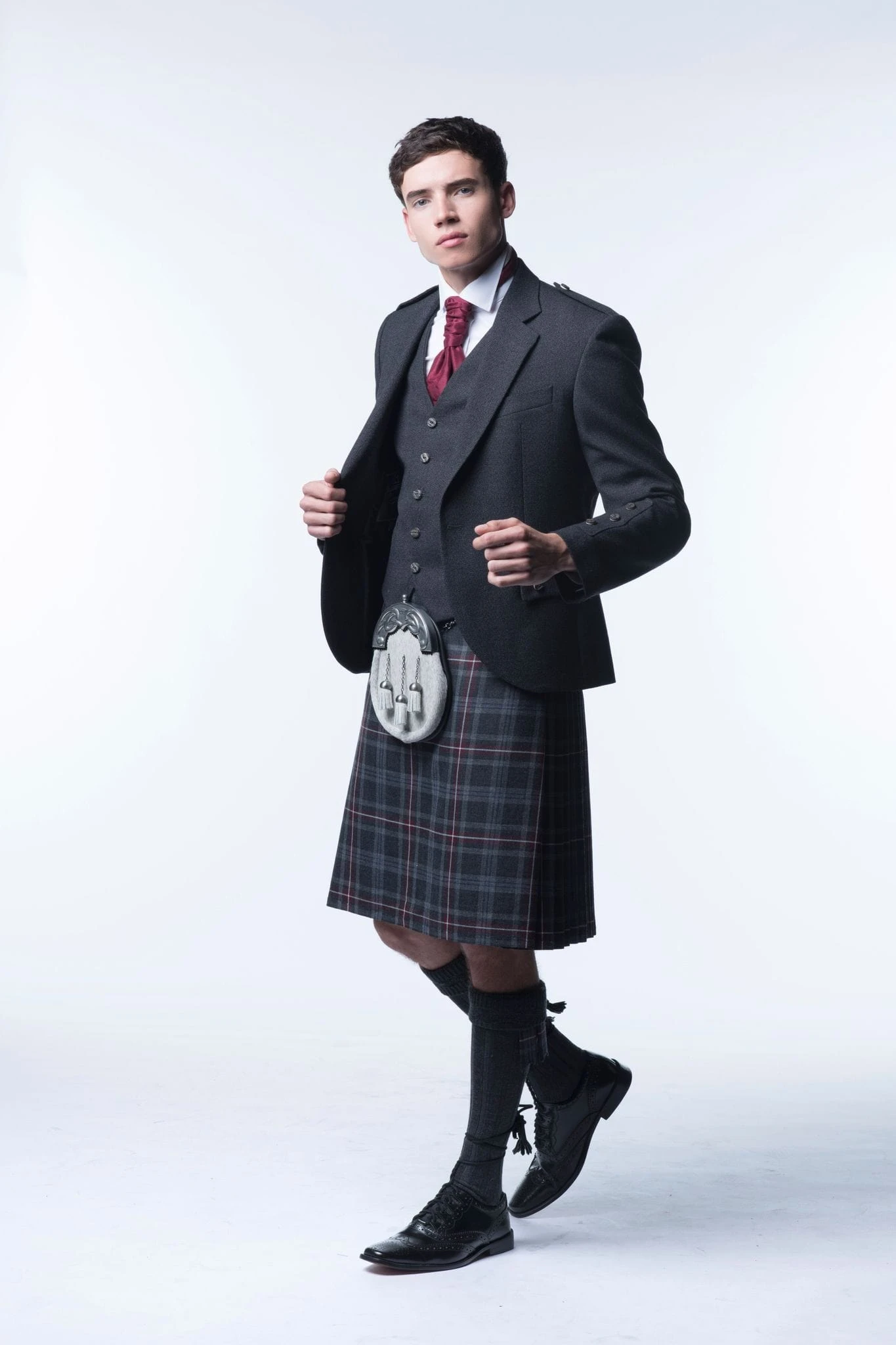 Oban Grey Tweed Kilt Outfit 4 Oban Grey Tweed Kilt Outfit - Image 2