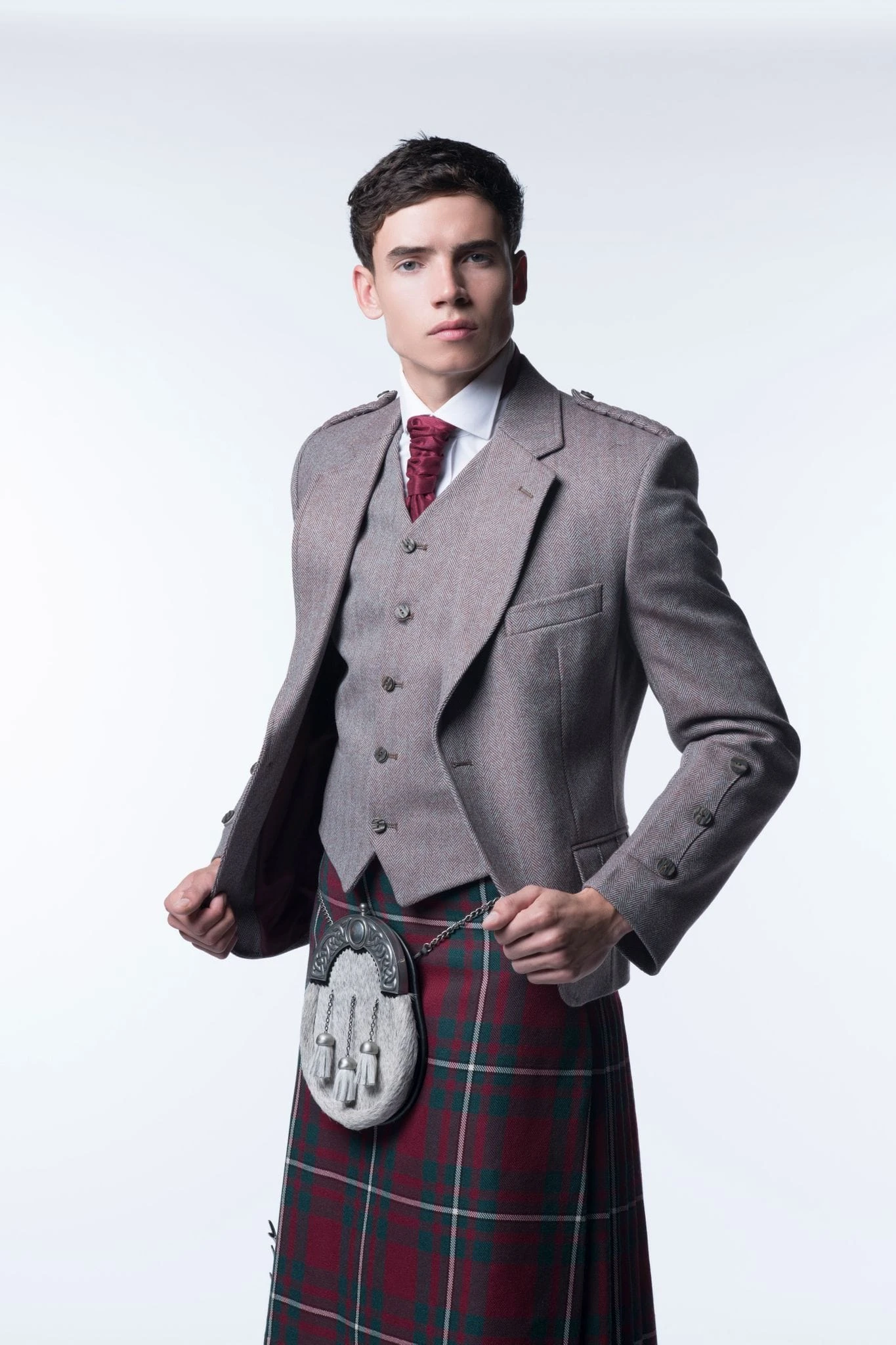 Russet Red Tweed Kilt Jacket And Waistcoat 2 Russet Red Tweed Kilt Jacket And Waistcoat