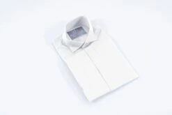 White Swept Shirt - Single Cuff