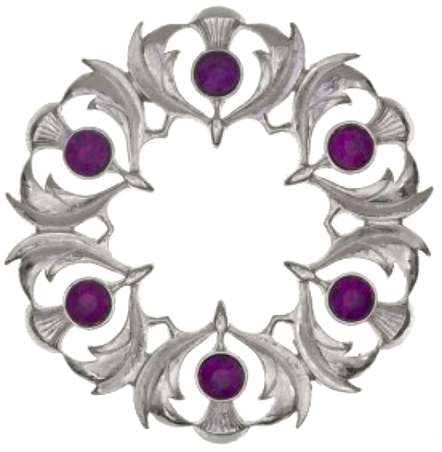 Scottish Thistle Plaid Brooch With Small Stones (235 AP) 3 Scottish Thistle Plaid Brooch With Small Stones (235 AP)