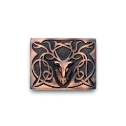 Smokey Bronze Stag Kilt Belt Buckle (GE)