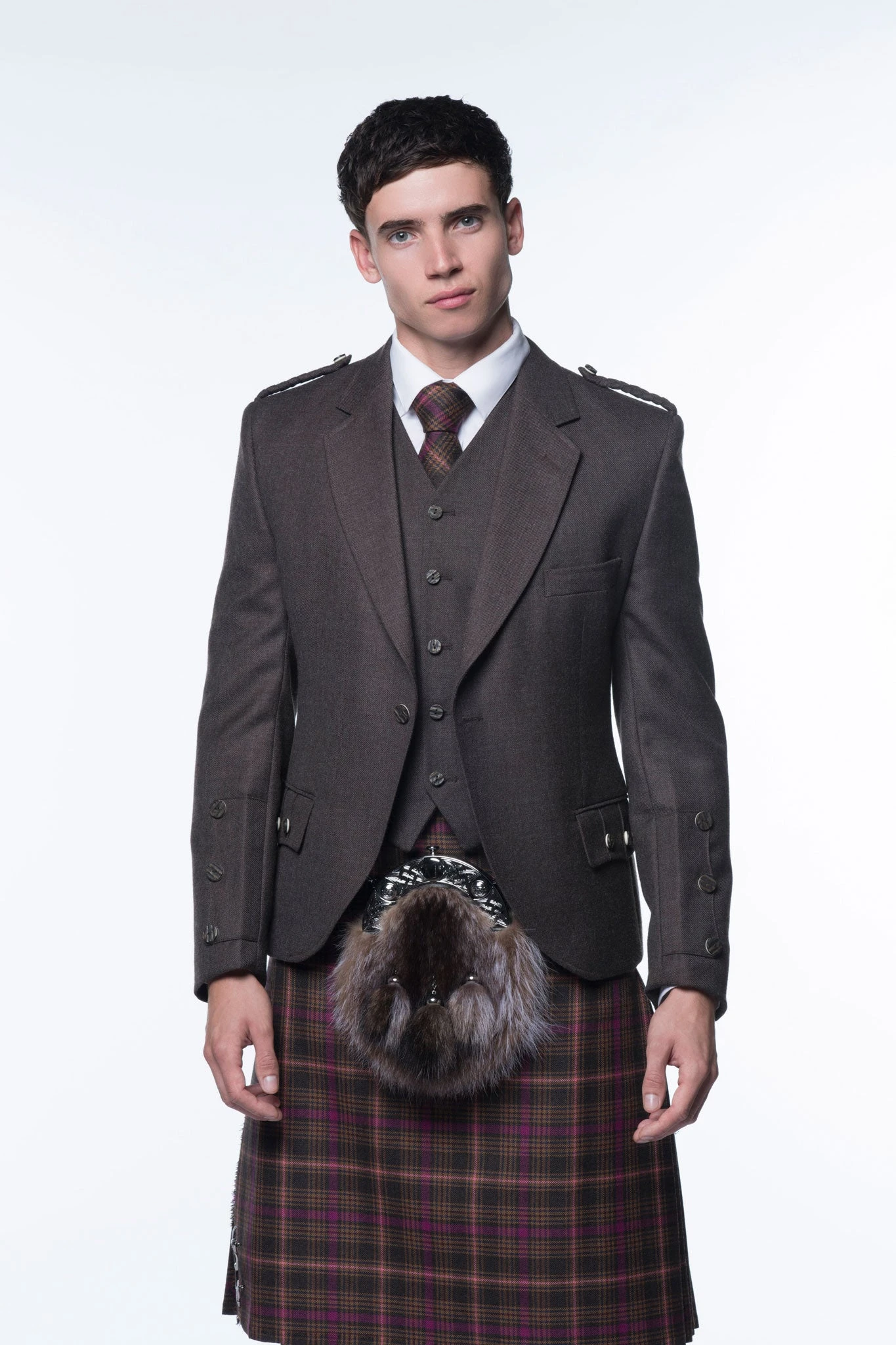 Brown Tweed Kilt Jacket And Waistcoat 3 Brown Tweed Kilt Jacket And Waistcoat