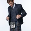 Navy Clunie Tweed Kilt Jacket And Waistcoat 1 Navy Clunie Tweed Kilt Jacket And Waistcoat -Scottish Clothing Store Clunie Jacket and Waistcoat