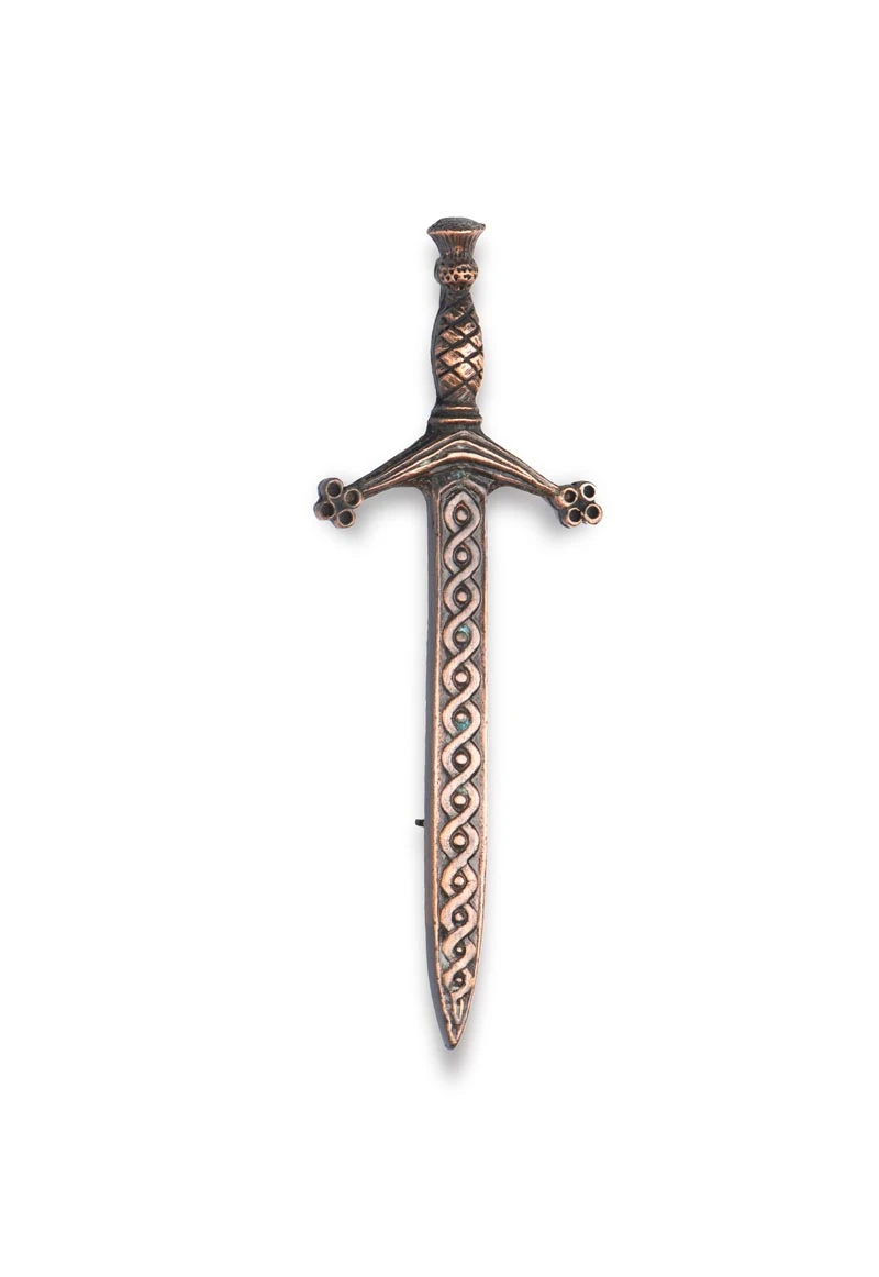 Copper Claymore Kilt Pin (WES) 3 Copper Claymore Kilt Pin (WES)