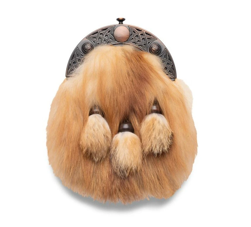 Red Fox Dress Sporran With Copper Cantle (WES) 3 Red Fox Dress Sporran With Copper Cantle (WES)