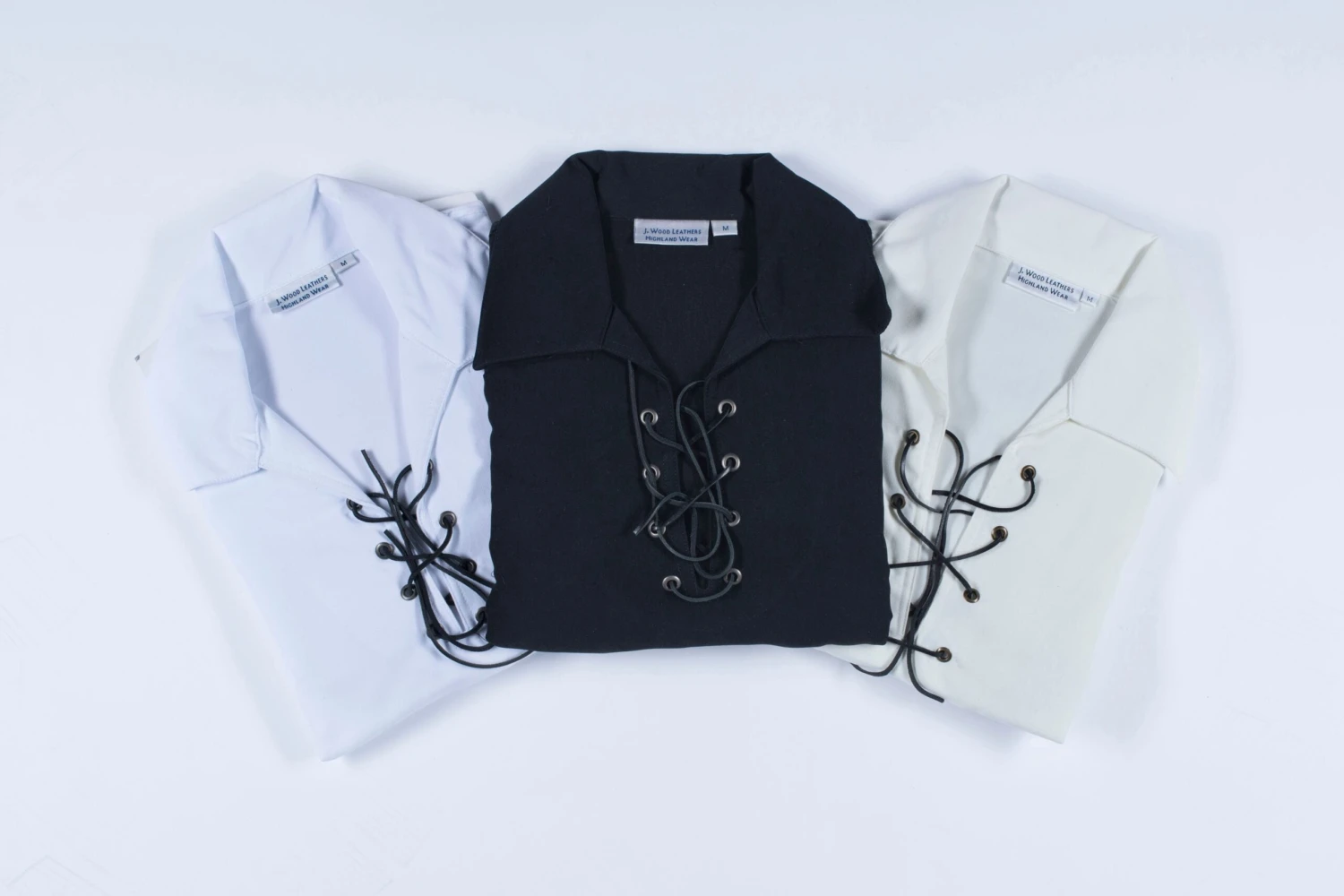 Men's Ghillie Shirt - White, Black Or Cream 3 Men's Ghillie Shirt - White, Black Or Cream