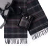 Mist Tartan Gift Box With Tartan Hip Flask 1 Mist Tartan Gift Box With Tartan Hip Flask -Scottish Clothing Store Lomond Tartan Gift Box