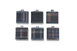 Mist Tartan Hip Flask