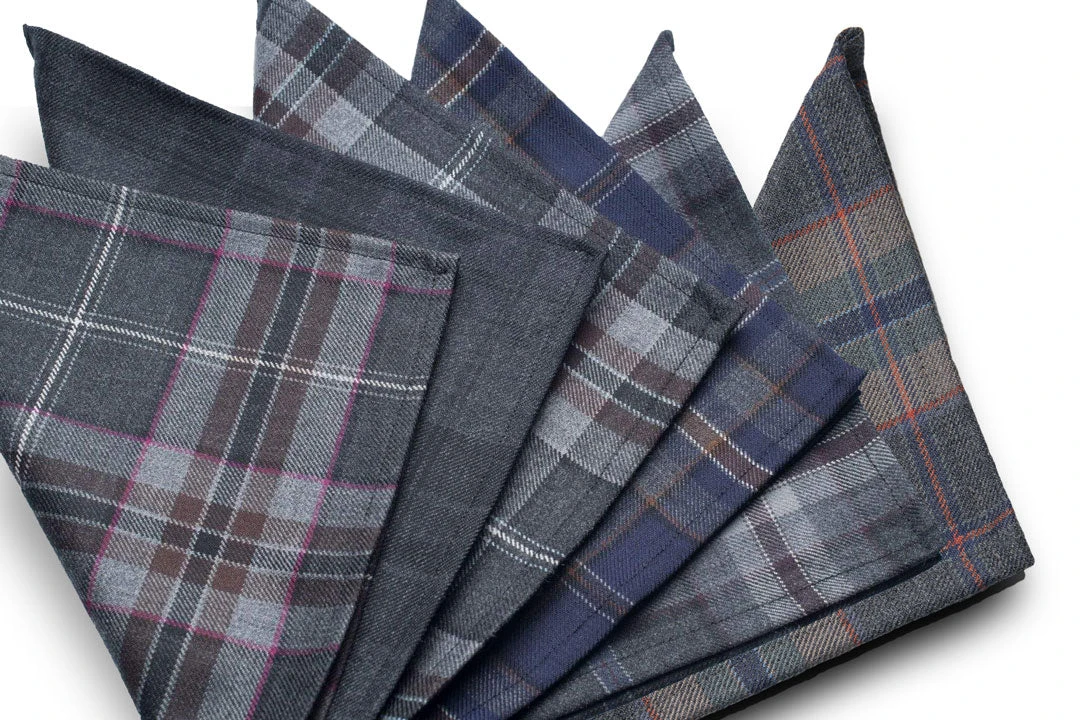 Tartan Pocket Squares 3 Tartan Pocket Squares