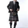 Oban Grey Tweed Kilt Outfit 1 Oban Grey Tweed Kilt Outfit -Scottish Clothing Store Oban Mist