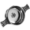 Thistle Badge Quaich With Celtic Handles (PQ5T EP) 2 Thistle Badge Quaich With Celtic Handles (PQ5T EP) -Scottish Clothing Store PQ501T 1