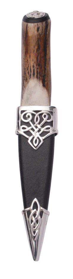 Staghorn Sterling Silver Sgian Dubh