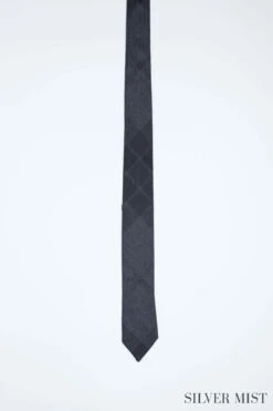 Exclusive Mist Tartan Tie -Scottish Clothing Store SILVER TIE