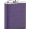 Purple Leather Hip Flask (ST1 CB) 1 Purple Leather Hip Flask (ST1 CB) -Scottish Clothing Store ST10