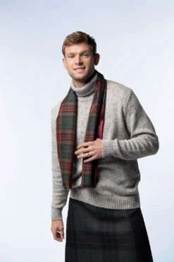 Custom Tartan Satin Lined Scarf