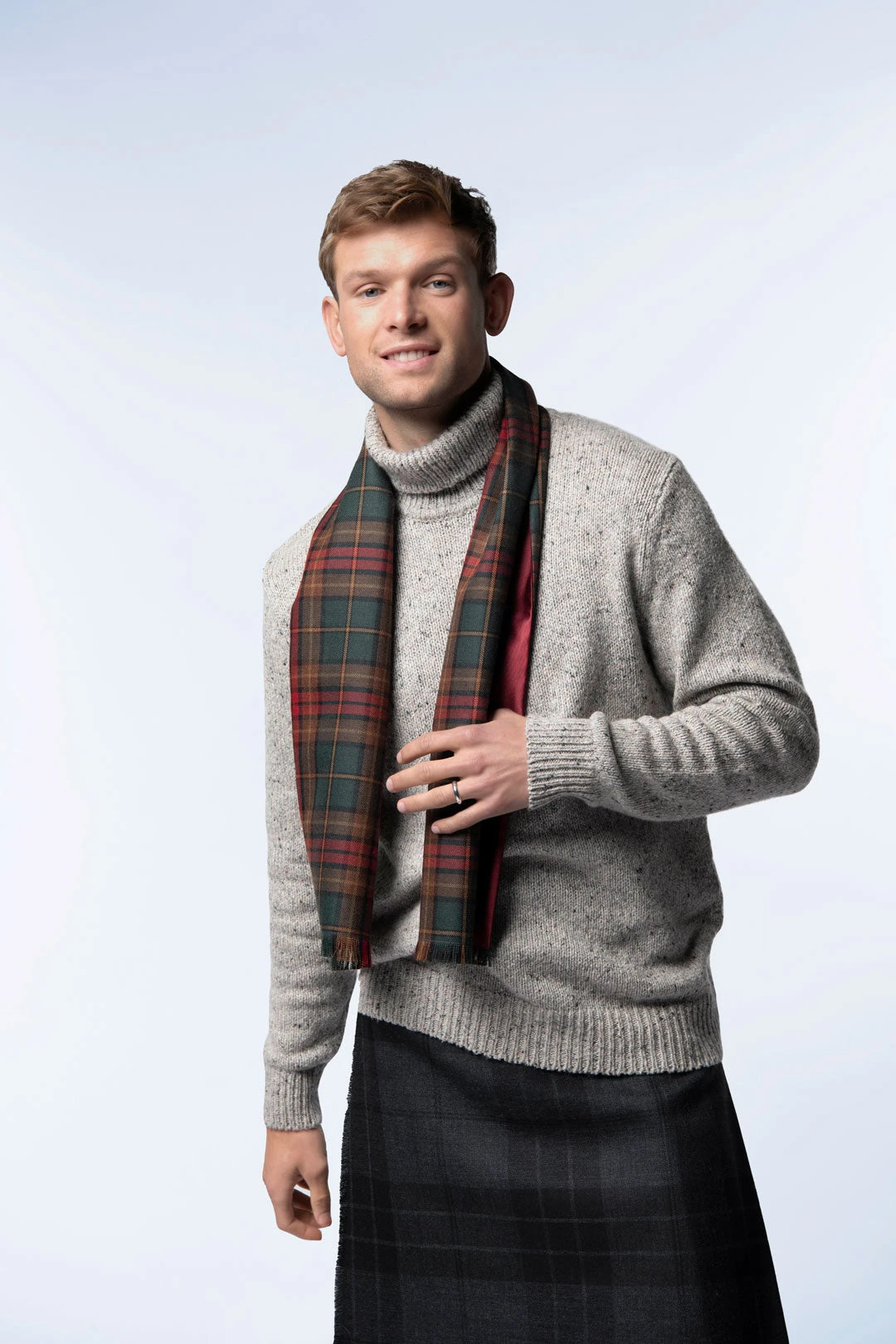 Custom Tartan Satin Lined Scarf 3 Custom Tartan Satin Lined Scarf