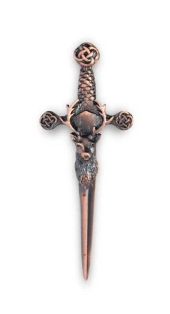 Smokey Bronze Stag Kilt Pin (GE)