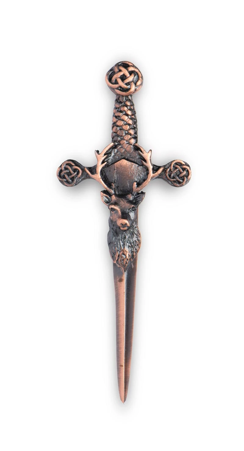 Smokey Bronze Stag Kilt Pin (GE) 3 Smokey Bronze Stag Kilt Pin (GE)