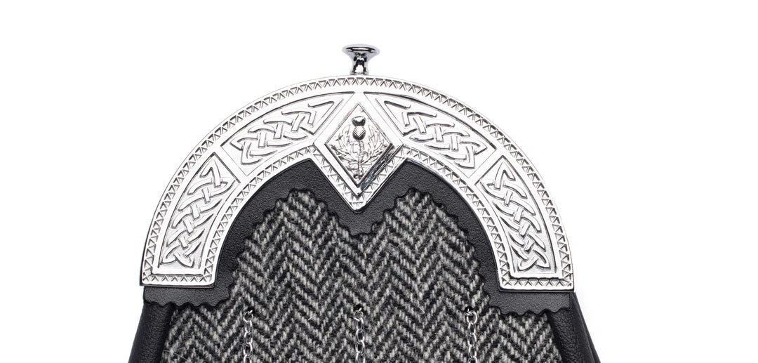 Harris Tweed Dress Sporran (WES-HT) 4 Harris Tweed Dress Sporran (WES-HT) - Image 2