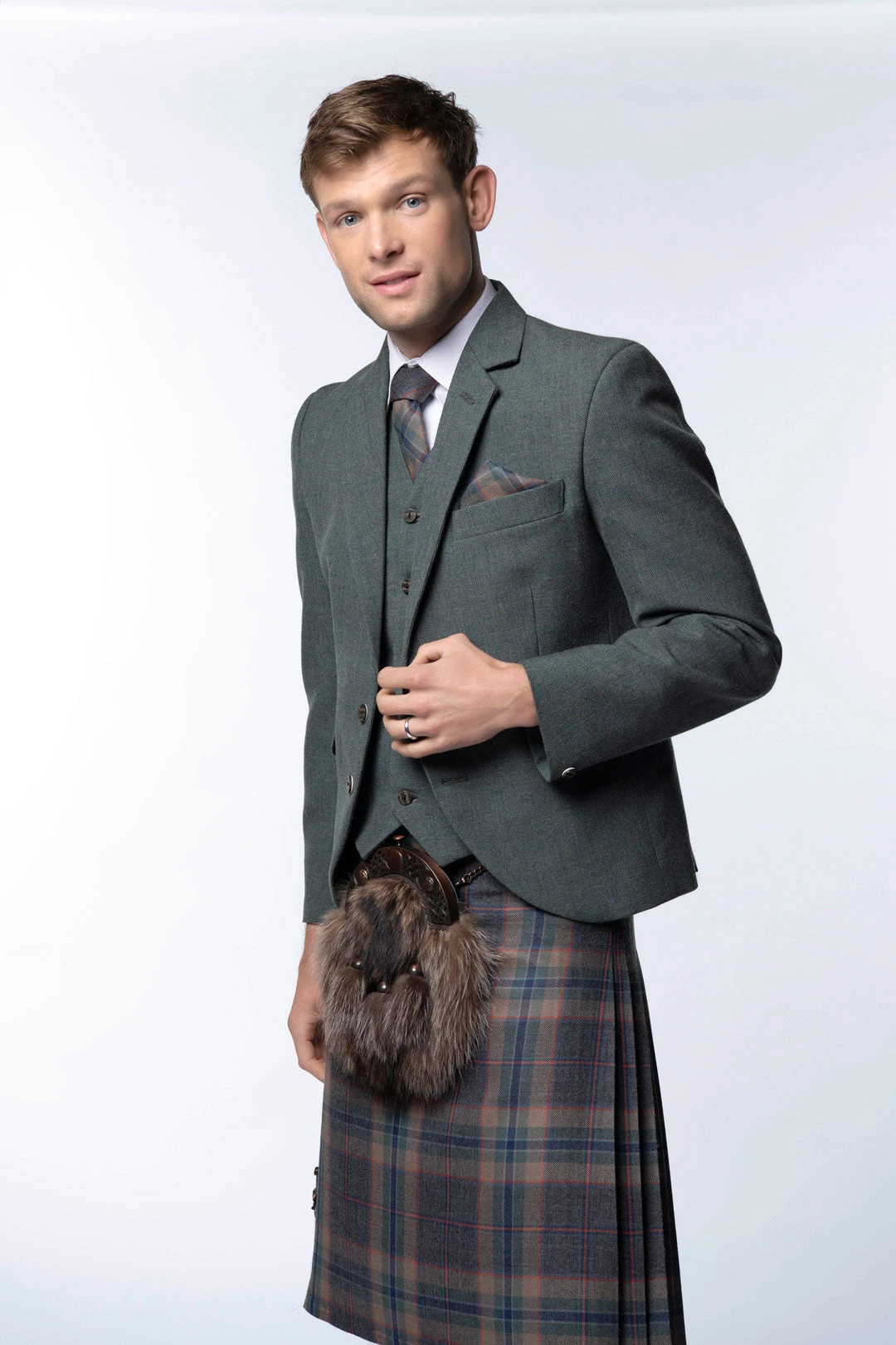 Tarbert Tweed Kilt Jacket And Waistcoat 3 Tarbert Tweed Kilt Jacket And Waistcoat