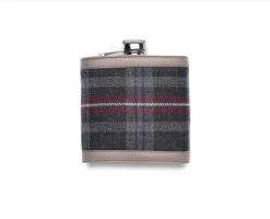 Custom Tartan Hip Flask -Scottish Clothing Store Tartan Hip Flask Brown