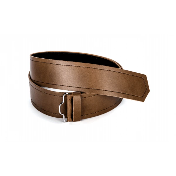 Adjustable Brown Leather Belt Strap (NOR) 3 Adjustable Brown Leather Belt Strap (NOR)