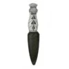 Silver Thistle Handle Sgian Dubh With Optional Engraving 2 Silver Thistle Handle Sgian Dubh With Optional Engraving -Scottish Clothing Store black leather sgian dubh 1 1