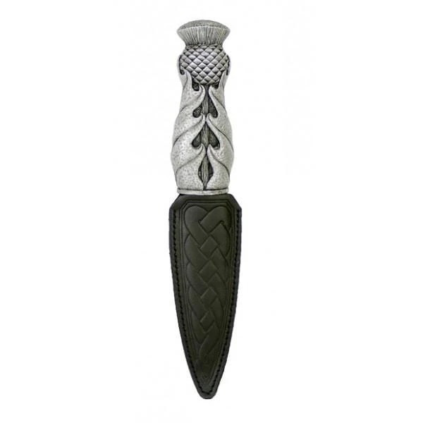 Silver Thistle Handle Sgian Dubh With Optional Engraving 3 Silver Thistle Handle Sgian Dubh With Optional Engraving