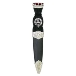 Clan Crest Sgian Dubh With Thistle Design (SD/CT AP)