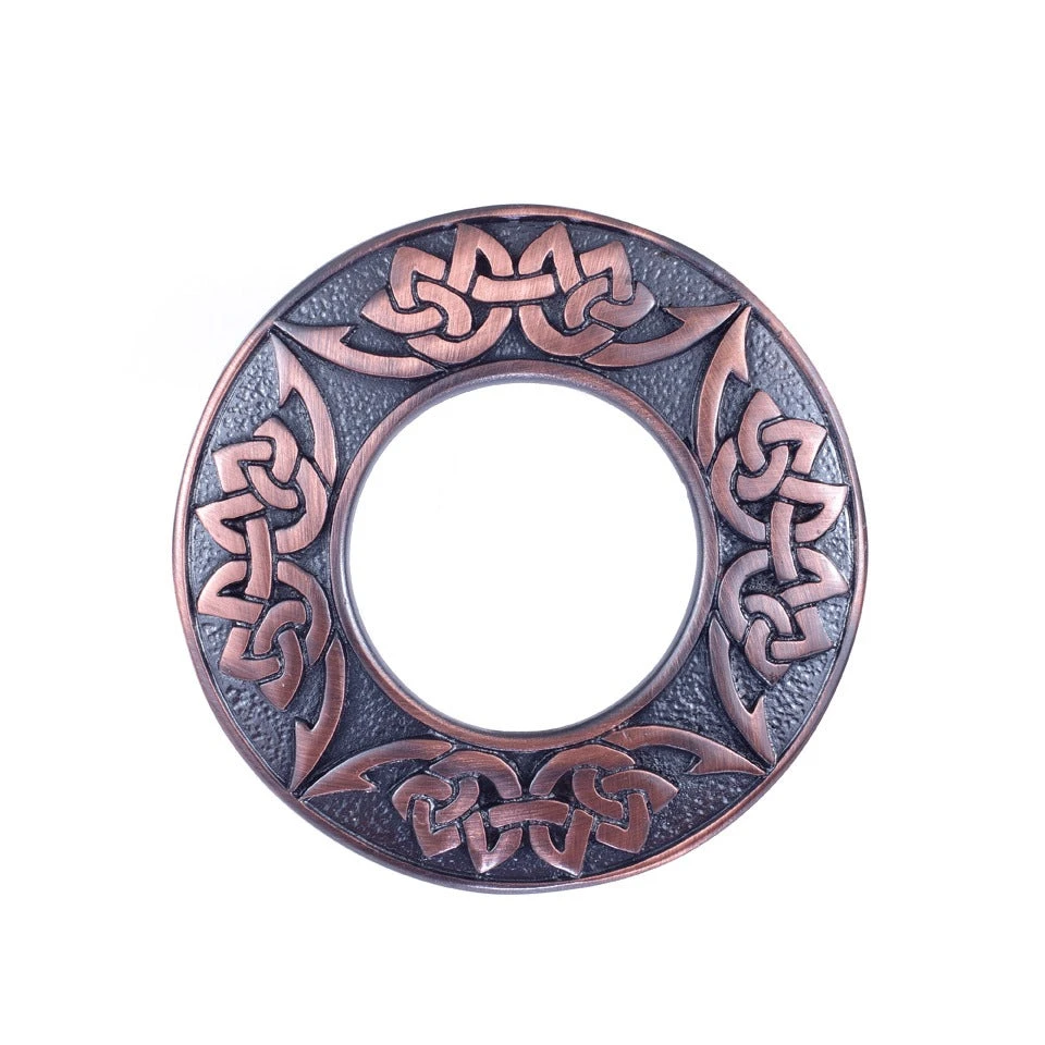 Smokey Bronze Celtic Plaid Brooch (GE) 3 Smokey Bronze Celtic Plaid Brooch (GE)
