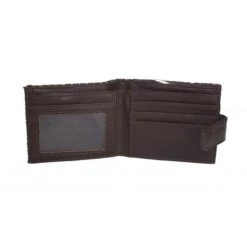 Harris Tweed Blue And Brown Check Wallet With Coin Pouch 7 Harris Tweed Blue And Brown Check Wallet With Coin Pouch -Scottish Clothing Store brown houndtooth coin wallet col27 open 2