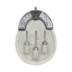 Bulldog Stag Cantle Dress Sporran With Light Bovine Skin (WES-BST)