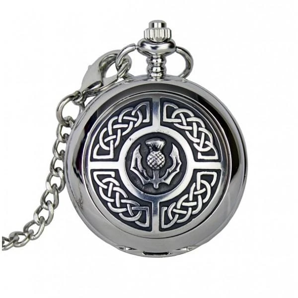 Celtic Thistle Pocket Watch (PW103 CB) 3 Celtic Thistle Pocket Watch (PW103 CB)