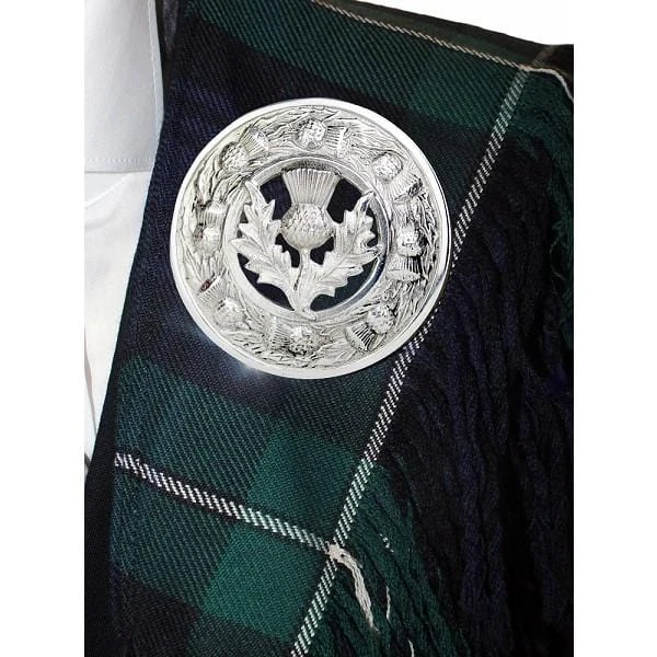 Thistle Plaid Brooch With Thistle Mount (GMP39 GE) 4 Thistle Plaid Brooch With Thistle Mount (GMP39 GE) - Image 2