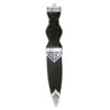 Thistle Design Sgian Dubh With Stone (SD70 CB) 2 Thistle Design Sgian Dubh With Stone (SD70 CB) -Scottish Clothing Store chrome thistle sgian dubh