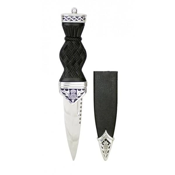 Thistle Design Sgian Dubh With Stone (SD70 CB) 4 Thistle Design Sgian Dubh With Stone (SD70 CB) - Image 2