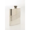 Diagonal Satin Hip Flask (SF573 EP) 1 Diagonal Satin Hip Flask (SF573 EP) -Scottish Clothing Store diagonal stain hip flask
