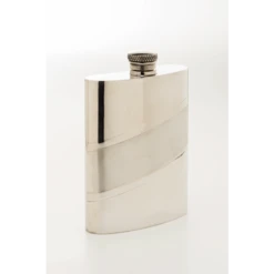 Diagonal Satin Hip Flask (SF573 EP)