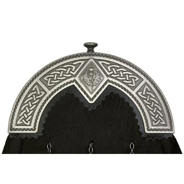 Light Or Black Bovine Dress Sporran With Chrome Or Antique Thistle Cantle (EW6D) 8 Light Or Black Bovine Dress Sporran With Chrome Or Antique Thistle Cantle (EW6D) - Image 6