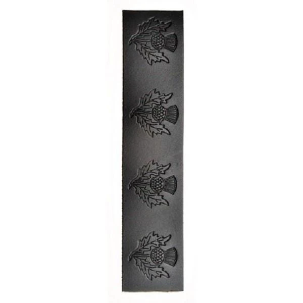 Embossed Thistle Kilt Belt Strap - WES 3 Embossed Thistle Kilt Belt Strap - WES