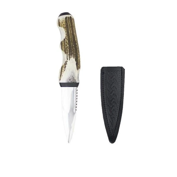 Horn Sgian Dubh With Black Buffalo Cap (G7 GE) 4 Horn Sgian Dubh With Black Buffalo Cap (G7 GE) - Image 2