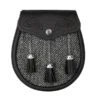 Harris Tweed Semi Dress Sporran (AZD-TWEED) 1 Harris Tweed Semi Dress Sporran (AZD-TWEED) -Scottish Clothing Store harris tweed semi dress sporran