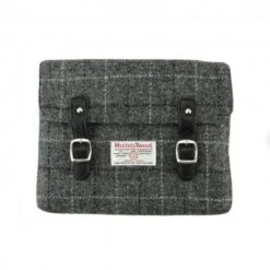 Harris Tweed Grey Check IPad / Tablet Holder