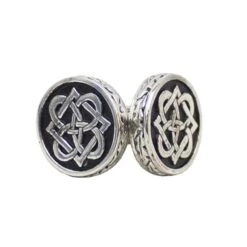Round Celtic Knot Cufflinks (KCL23P CB)
